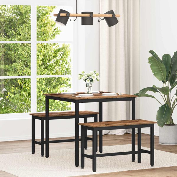 vidaXL Spisebord METALL