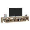 vidaXL TV-benk med LED-lys sonoma eik 260x36,5x40 cm