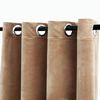 vidaXL Lystette gardiner med ringer 2 stk fl&oslash;yel beige 140x225 cm