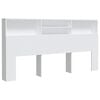 vidaXL Sengegavlskap hvit 200x19x103,5 cm