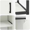 vidaXL Kjøkkenoppbevaringssett med hylle 2 pcs Hvit Kaldvalsestål