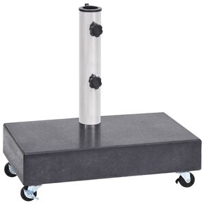 vidaXL Parasollfot svart 45x25x8 cm granitt