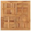 vidaXL Bordplate heltre teak kvadratisk 80x80x2,5 cm