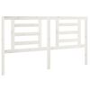 vidaXL Sengegavl hvit 166x4x100 cm heltre furu