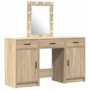 vidaXL Sminkebord Brun 50 x 41 x 135 cm Konstruert tre