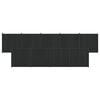 vidaXL Gjerdeplate 9 stk. 1580 x 186,5 cm WPC og Aluminium Svart