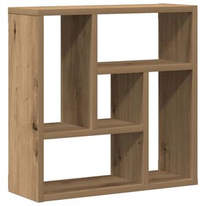 vidaXL Vegghylle artisan eik 45x16x45 cm konstruert tre