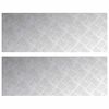 vidaXL Trinn 2 stk. 80 x 30 cm s&oslash;lv Aluminium Rektangul&aelig;r