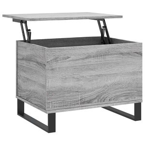 vidaXL Salongbord gr&aring; sonoma 60x44,5x45 cm konstruert tre
