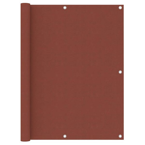 vidaXL Balkongskjerm terrakotta 120x600 cm oxfordstoff