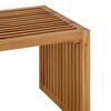 vidaXL Hagesidebord Brun 70 x 37.5 x 35.5 cm Heltre teak