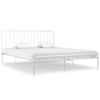 vidaXL Sengeramme hvit metall 180x200 cm