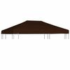 vidaXL Toppduk til paviljong 310 g/m&sup2; 3x4 m brun