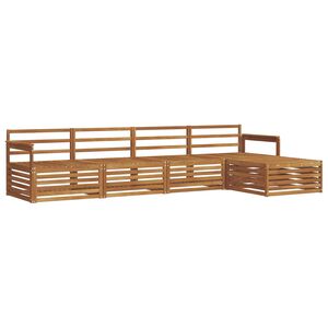 vidaXL Utend&oslash;rs sofa-sett 5 stk. Naturlig