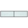 vidaXL TV-benk hvit marmor 180x40x40,5 cm herdet glass