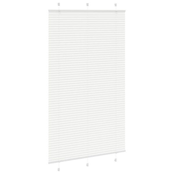 vidaXL pliss&eacute;gardin Hvit 120x200 cm Stoff Bredde 119,4 cm Polyester
