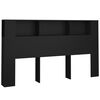 vidaXL Sengegavlskap svart 180x18,5x104,5 cm