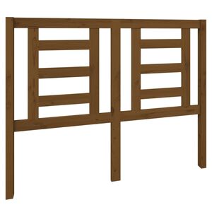 vidaXL Sengegavl honningbrun 126x4x100 cm heltre furu