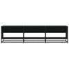 vidaXL TV-benk svart 180x40x46 cm konstruert tre