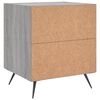 vidaXL Nattbord 2 stk gr&aring; sonoma 40x35x47,5 cm konstruert tre