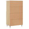 vidaXL Highboard sonoma eik 60x36x110 cm konstruert tre