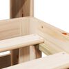 vidaXL Seng med bokhylle uten madrass 180x200 cm heltre furu