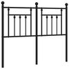 vidaXL Utskiftbar sengegavl i metall svart 120 cm