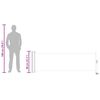 vidaXL Uttrekkbar sidemarkise 80x300 cm svart