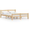 vidaXL Sengeramme heltre furu 120x200 cm