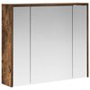 vidaXL Baderomsspeilskap R&oslash;kt eik 73,5 x 16 x 62,5 cm Konstruert tre