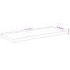 vidaXL Benkeplate for bad 140x60x2,5 cm rektangul&aelig;r heltre akasie