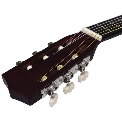 vidaXL Klassisk gitar for nybegynnere og barn 1/2 34" lind