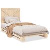 vidaXL Sengeramme med hodegavl 100x200 cm heltre furu
