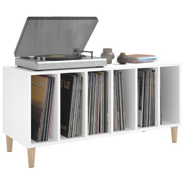 vidaXL Hifi-benk hvit 100x38x48 cm konstruert tre