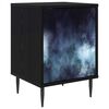 vidaXL Nattbordskap RAALTE Svart eik 36 x 33 x 51 cm Konstruert tre