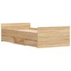 vidaXL Sengeramme med hode- og fotgavl sonoma eik 90x200 cm