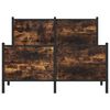 vidaXL Sengeramme i metall uten madrass røkt eik 120x200 cm