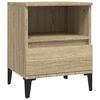 vidaXL Nattbord sonoma eik 40x35x50 cm