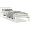 vidaXL Ekstra lang sengeramme uten madrass hvit 80x220 cm heltre furu