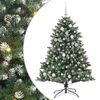 vidaXL Kunstig juletre gr&oslash;nn 150 cm PVC og plast og st&aring;l