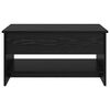 vidaXL Kaffebord Svart Eik 80 x 50,5 x 41,5 cm Konstruert tre