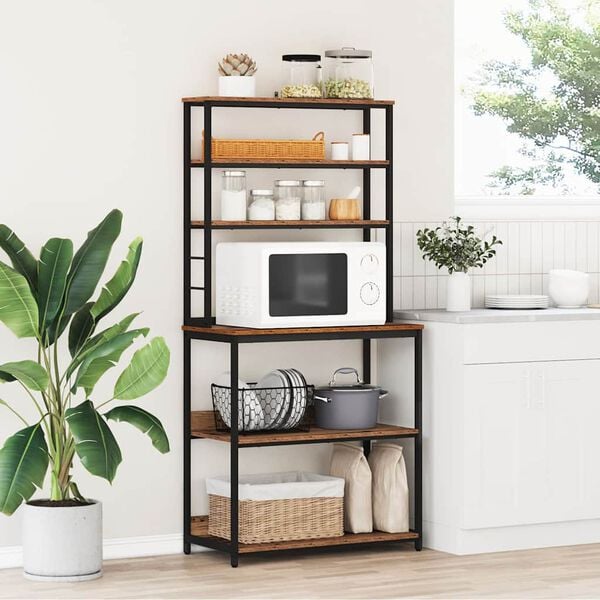 vidaXL Kj&oslash;kkenskap Gamle tre 80 x 40 x 168 cm Konstruert tre