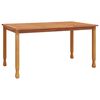vidaXL Utend&oslash;rs spisebord 150x90x75 cm heltre teak