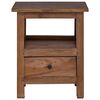 vidaXL Nattbord med skuff Brun 41 x 30 x 50 cm Massiv Mahogni Tre