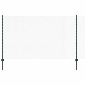 vidaXL Sekskantet gjerde med post 10 x 1,4 m PVC-belagt st&aring;l Gr&oslash;nn