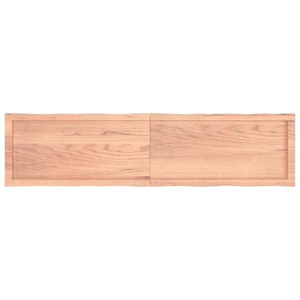 vidaXL Bordplate lysebrun 160x40x(2-6)cm behandlet heltre naturlig