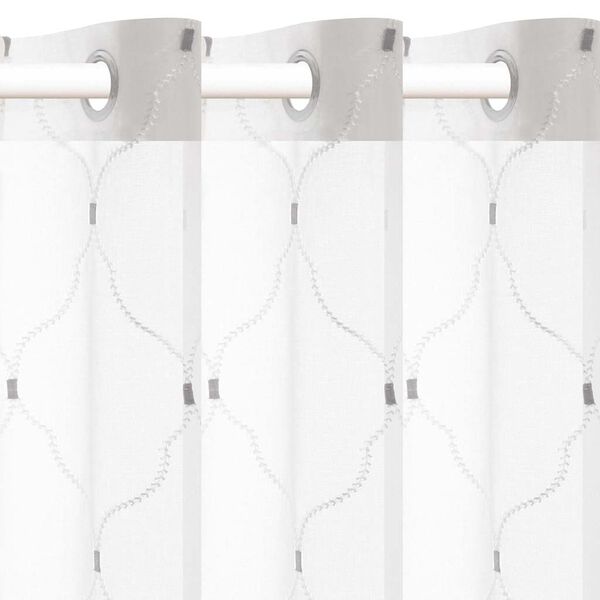 vidaXL Gardiner 2 pcs Hvit 140 x 245 cm Polyester