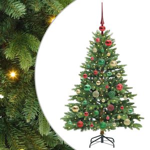 vidaXL Kunstig juletre med 150 LED med stativ gr&oslash;nn 120 cm PE og PVC