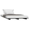 vidaXL Sengeramme svart 75x190 cm heltre furu