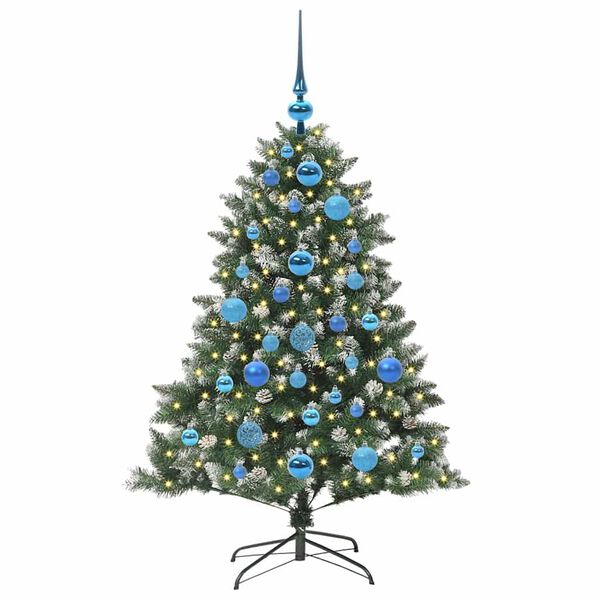 vidaXL Kunstig juletre grønn 85 x 85 x 120 cm PVC og plast og stål